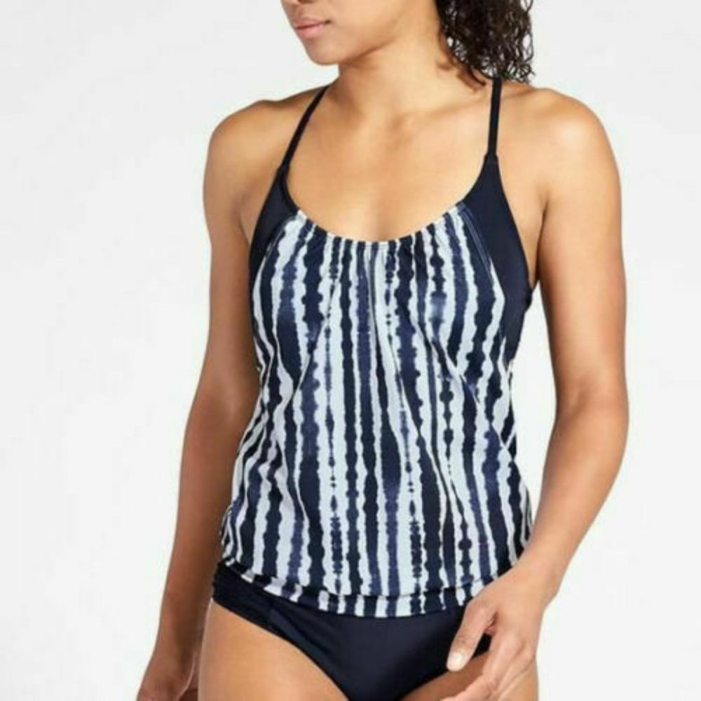 Athleta Wave Break Blousy Tankini Top size 32D/DD